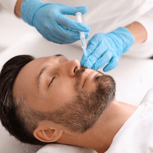 Tratamiento estética masculinización facial